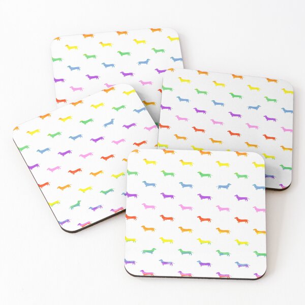 Item preview, Dachshund Pattern Rainbow designed and sold by SmartPooch.