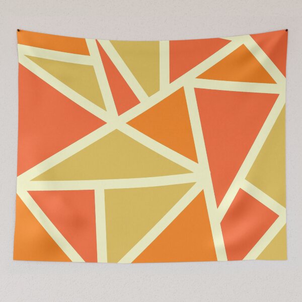 Item preview, Geometry - Triangle Red Orange and Yellow - Pattern designed and sold by Sara Vissante.