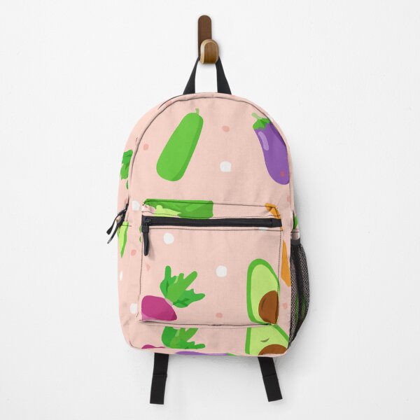 Beauty beautiful avocado and hearts seamless pattern pattern Backpack