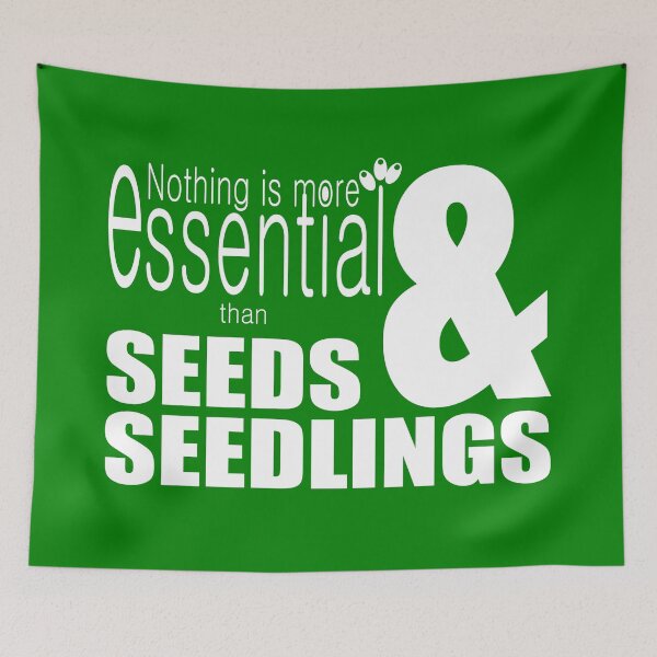 Item preview, Seeds and seedlings - - security and sustainability (green background) designed and sold by Momentumist.
