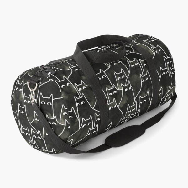 Sports Gym Bag For Men Women Skull Cat Moon Gothic Design Travel Duffle Bag  Workout Bag Durable Backpack Round Yoga Bag