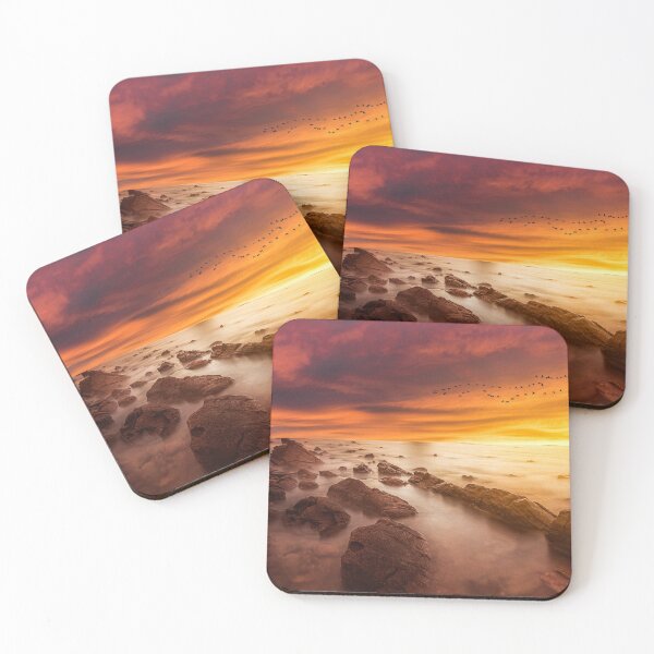 Item preview, Sunset beach glowing sky designed and sold by NerdySherds.
