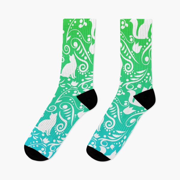 Item preview, Cat and Flowers - Coral Reef RS designed and sold by CreativityRoams.