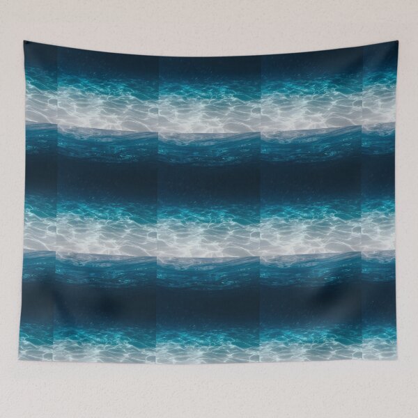 Item preview, Sea Bed -  t shirt, duvet, face mask, ocean, beach, wave, waves, blue, dorm designed and sold by HeartCentric.