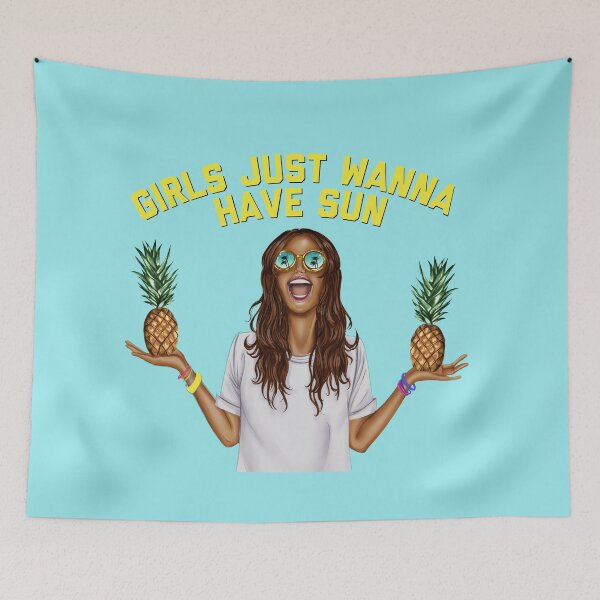 Item preview, Girls Just Wanna Have Sun (African American Brunette) designed and sold by thekyngsqueen.