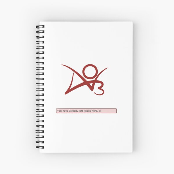 "Ao3 Kudos and Logo" Spiral Notebook for Sale by EmthelRackem Redbubble