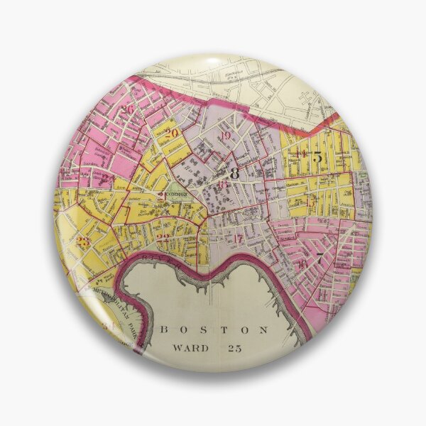 Item preview, Vintage Map of Cambridge MA (1903) designed and sold by BravuraMedia.