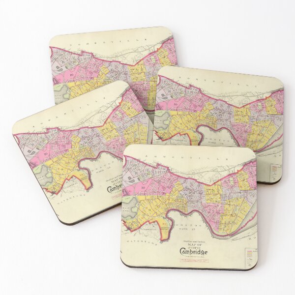 Item preview, Vintage Map of Cambridge MA (1903) designed and sold by BravuraMedia.