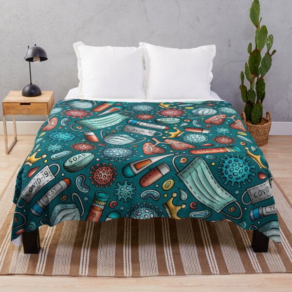 Item preview, Coronavirus Seamless Pattern designed and sold by balabolka.