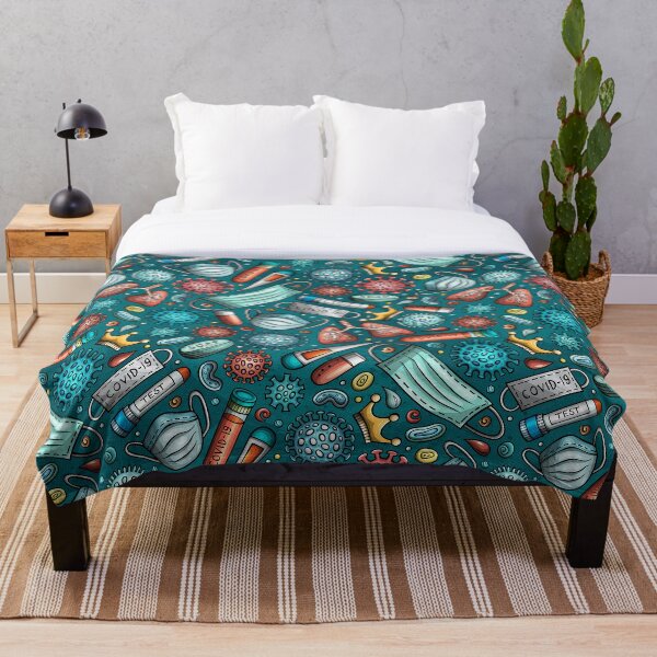 Item preview, Coronavirus Seamless Pattern designed and sold by balabolka.