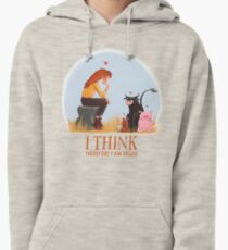 I think therefore I am vegan Pullover Hoodie
