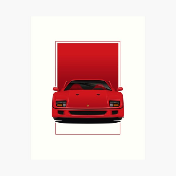 Ferrari F40 Art Print