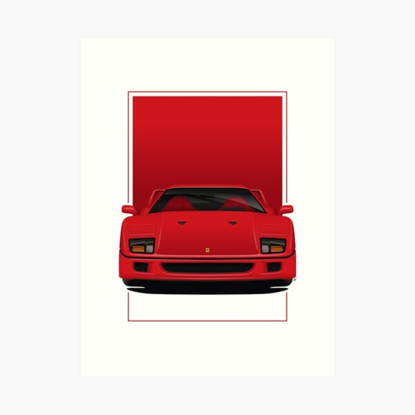 Ferrari F40 Art Print