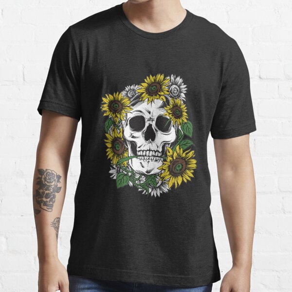 sunflower and skull shirt