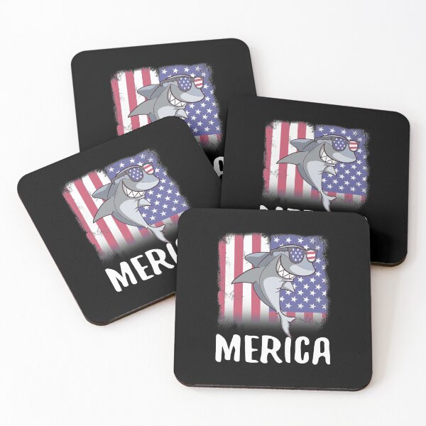 Item preview, Merica Shark USA American Flag designed and sold by fatamyfan1.
