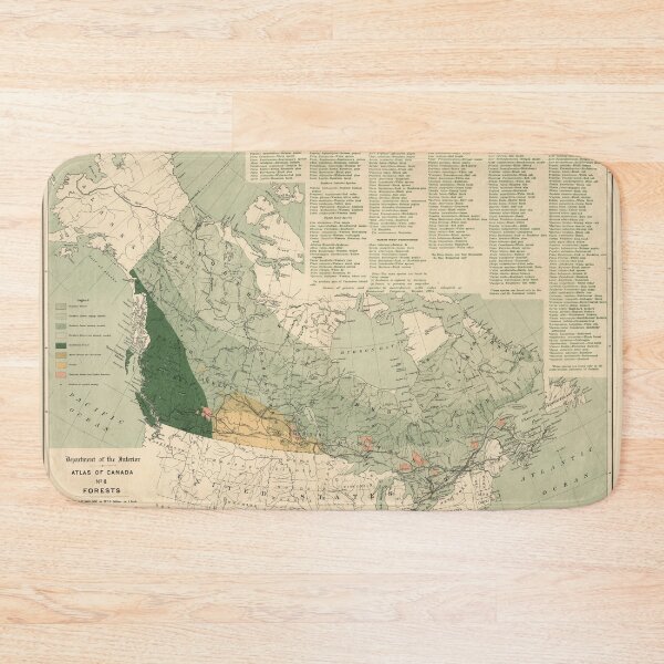 Item preview, Vintage Canada Forests Map (1906) designed and sold by BravuraMedia.