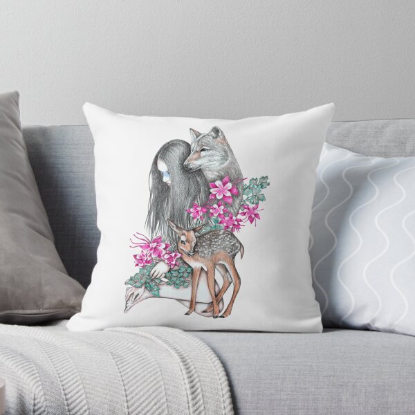 Forest Wanderer Throw Pillow