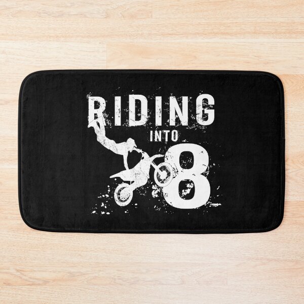 Item preview, Riding Into 8 Years Old 8th Birthday Boy Dirt Bike Party print designed and sold by Grabitees.