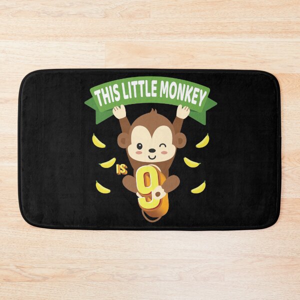 Item preview, This Little Monkey Is 9 Years Old Kid 9th Birthday Monkeys product designed and sold by Grabitees.