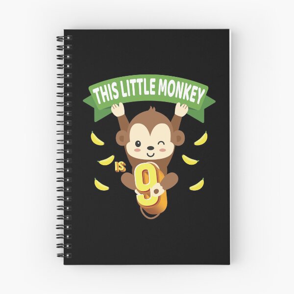 Item preview, This Little Monkey Is 9 Years Old Kid 9th Birthday Monkeys product designed and sold by Grabitees.