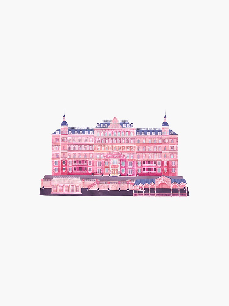 Thumbnail 3 of 3, Sticker, Grand Budapest Hotel designed and sold by bitch0chan.