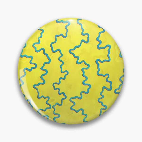 Item preview, electric blue lines on bright light yellows designed and sold by Scott C. L. Hollingsworth.