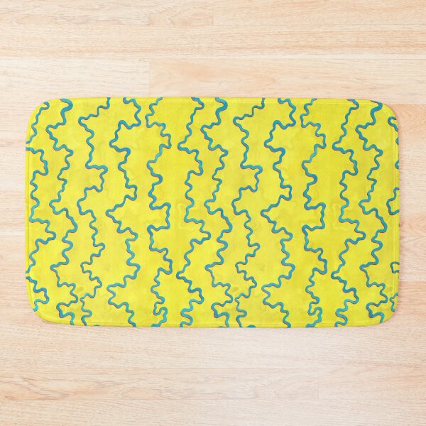 Item preview, electric blue lines on bright light yellows designed and sold by Scott C. L. Hollingsworth.