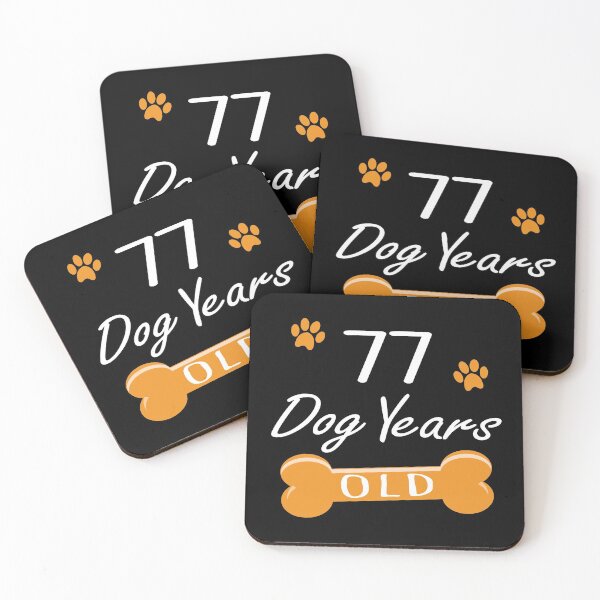 Item preview, 77 Dog Years Old Funny 11th Birthday Puppy Lover graphic designed and sold by Grabitees.