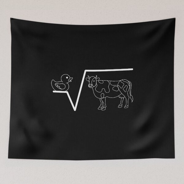 Item preview, Duck and cow under square root designed and sold by redshirtz.