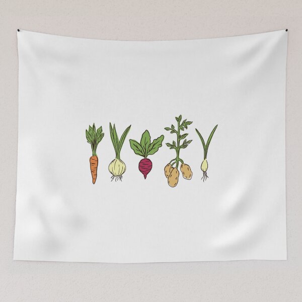 Item preview, Different vegetables gardener vegetable garden designed and sold by ArtOfCopenhagen.