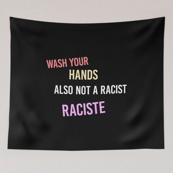 Item preview, wash your hands also not a racist  designed and sold by Djalane.