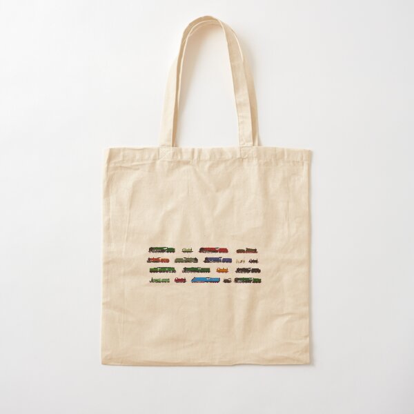 Iconic British Steam Trains Cotton Tote Bag