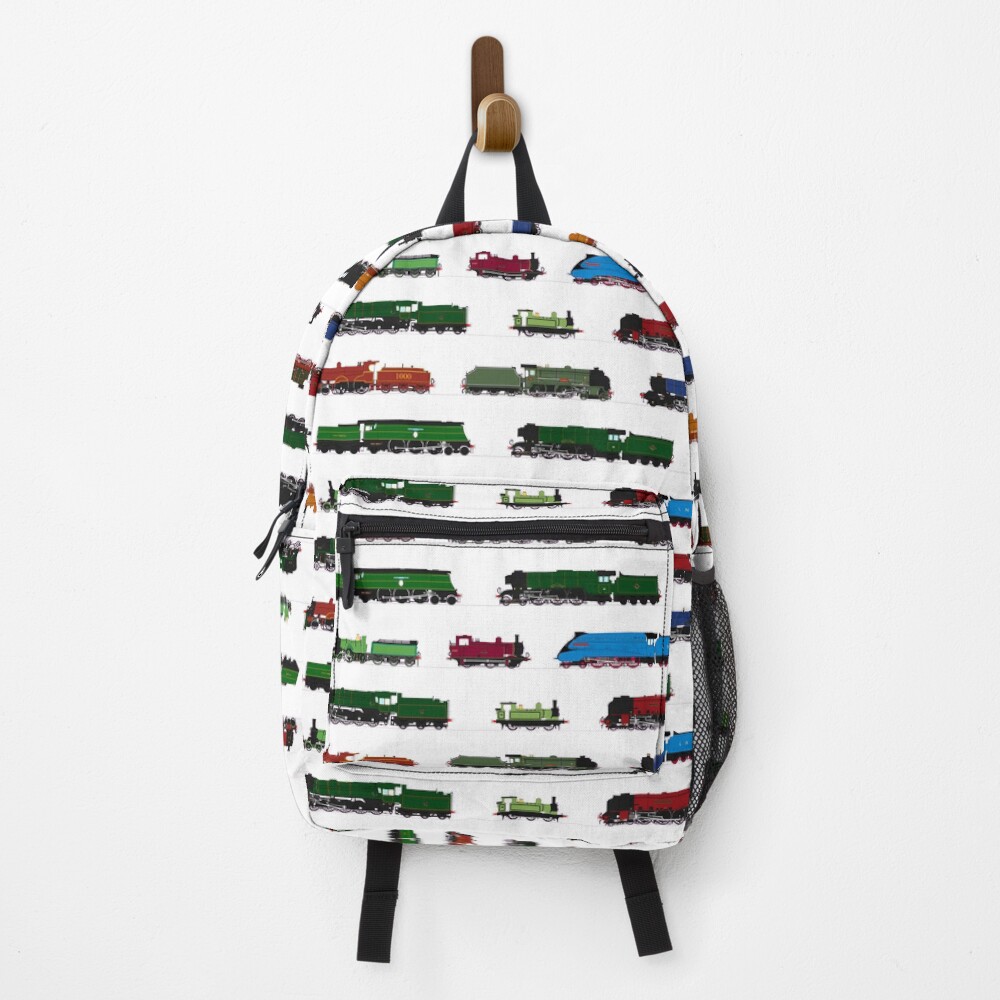 "Iconic British Steam Trains" Backpack for Sale by ontherails Redbubble