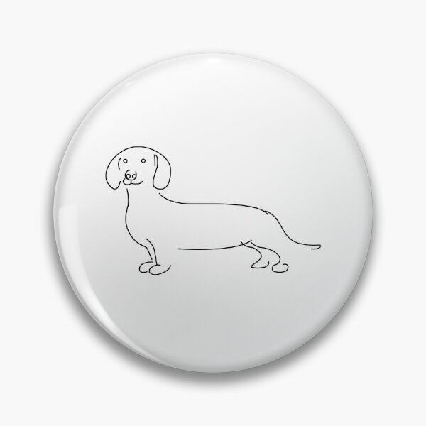 Item preview, Dackel dog drawing art designed and sold by redshirtz.