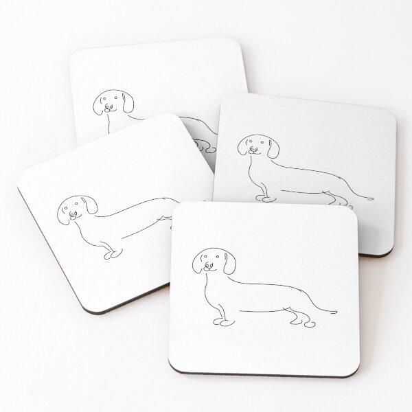 Item preview, Dackel dog drawing art designed and sold by redshirtz.