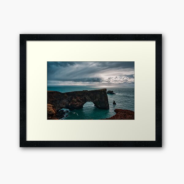 Dyrholaey Arch Framed Art Print