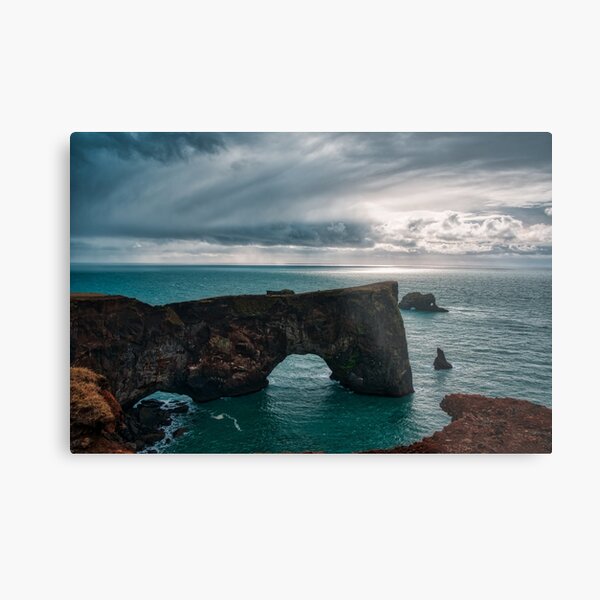 Dyrholaey Arch Metal Print