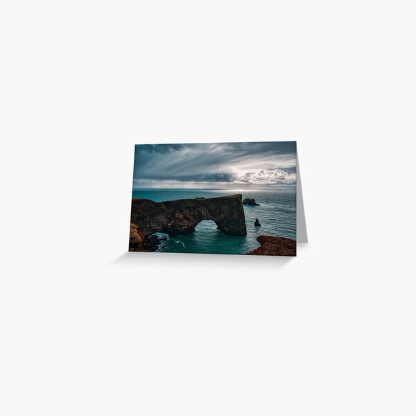Dyrholaey Arch Greeting Card