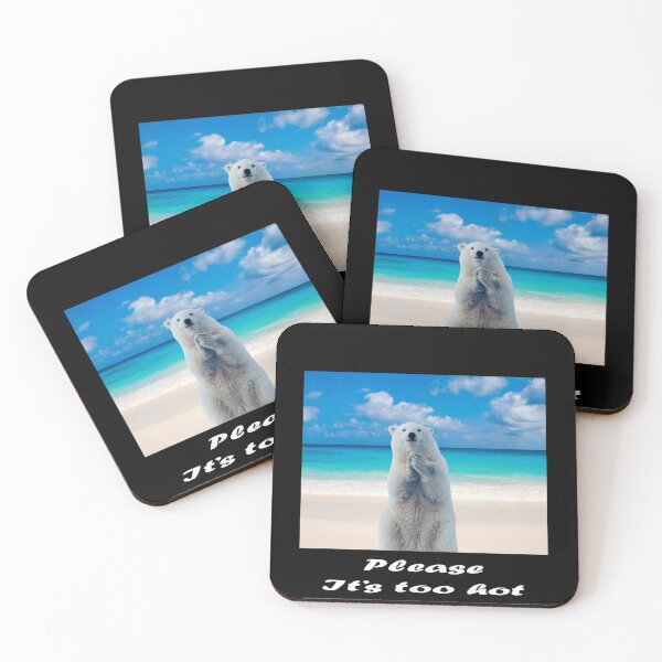 Item preview, polar bear asking for help designed and sold by nikolaj1301.