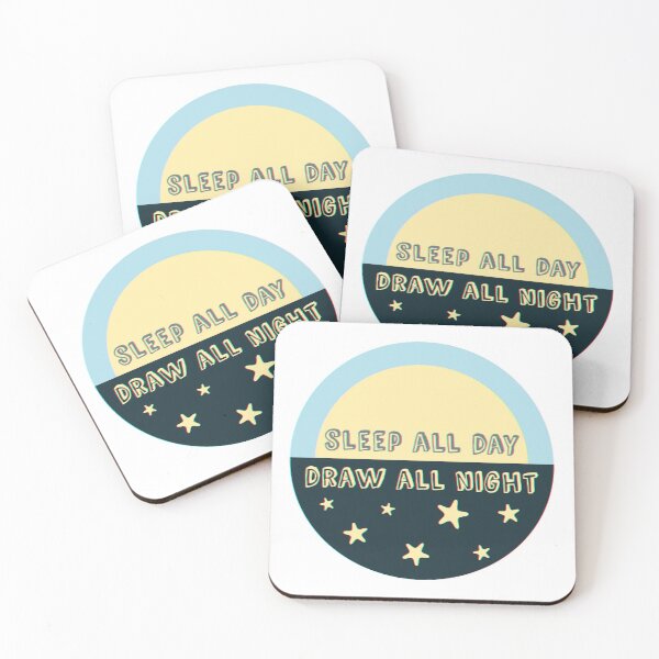 Item preview, Sleep all day draw all night designed and sold by AllisonDelDuca.