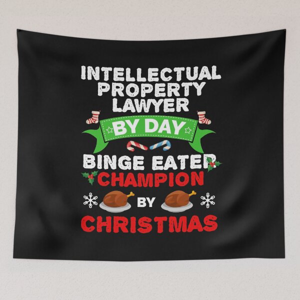 Item preview, Intellectual Property Lawyer by day Binge Eater by Christmas Xmas designed and sold by losttribe.
