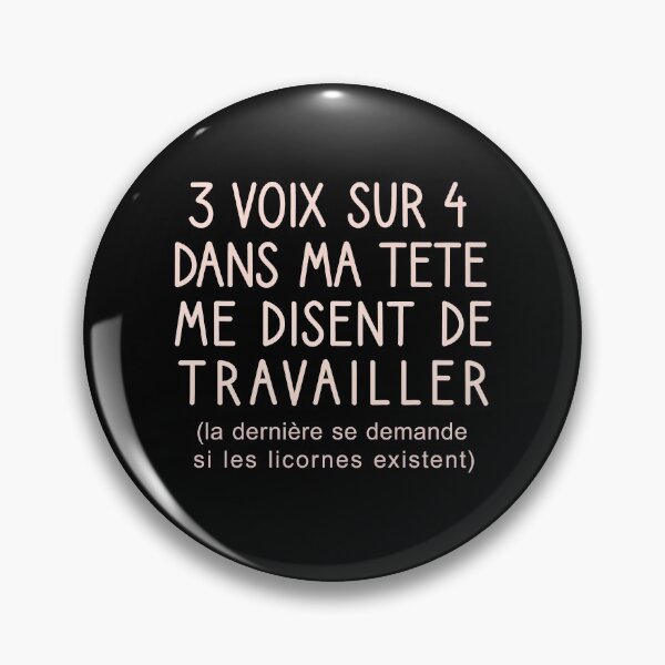 Item preview, 3 voix sur 4 dans ma tete me disent de travailler designed and sold by Djalane.