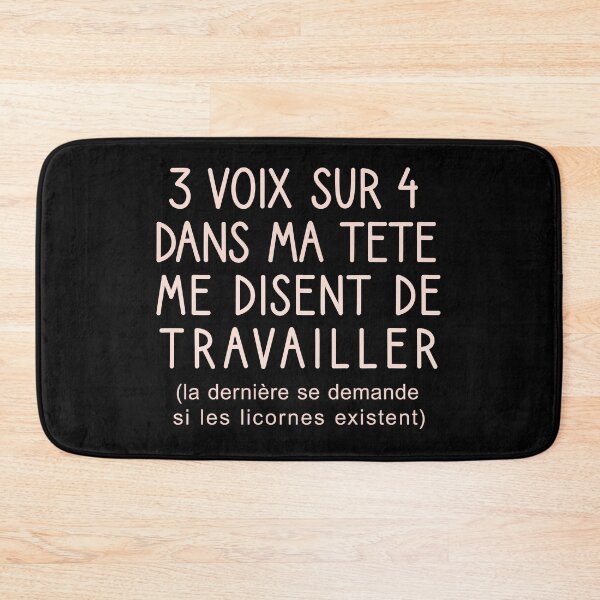 Item preview, 3 voix sur 4 dans ma tete me disent de travailler designed and sold by Djalane.