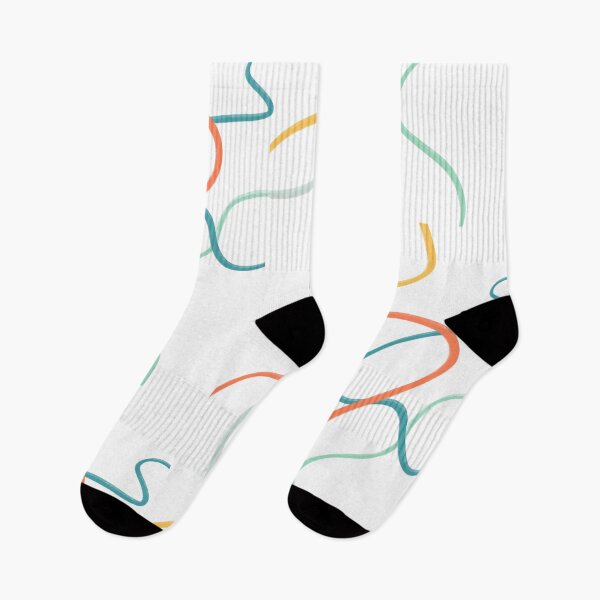 Item preview, Minimalist abstraction. Abstract background with colorful lines. Wavy lines in yellow , blue and green colors. Modern image.  designed and sold by Budoorsaeedoo.
