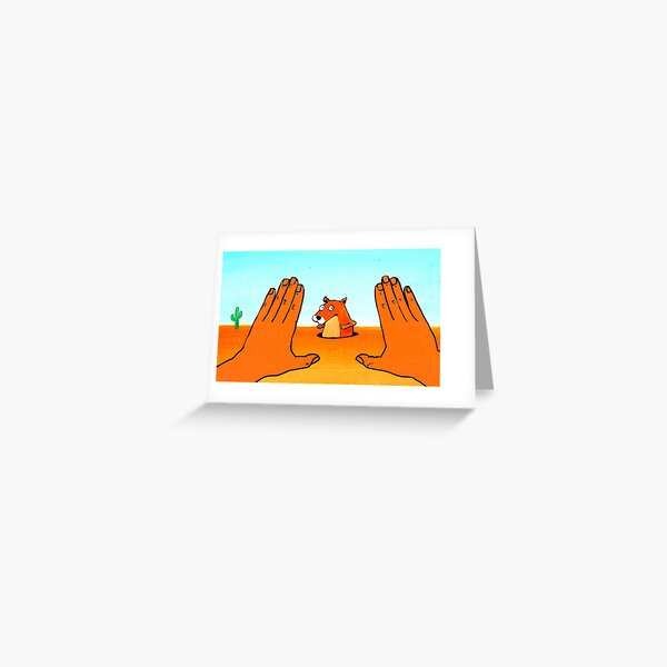 VIEW OF A PRAIRIE DOG Greeting Card