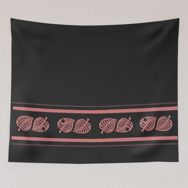 Item preview, Nook Leaf Aloha Logo - Pink Black Hand-drawn Style  designed and sold by TheMajesticGoat.