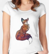 Space Fox Women's Fitted Scoop T-Shirt