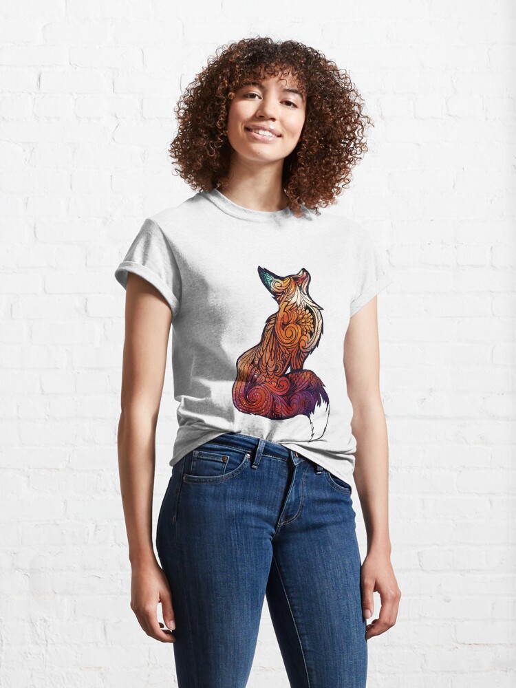 Alternate view of Space Fox Classic T-Shirt
