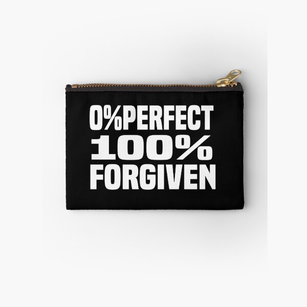 Item preview, proverbe , citation, emotional quote , 0% perfect 100% forgiven , gift idea , birthday ,special occasion  designed and sold by MimiouchB.