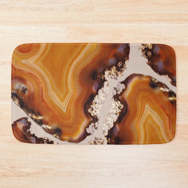 Item preview, Orange Brown Agate Pattern #1 #gem #decor #art designed and sold by Anita's & Bella's Art.